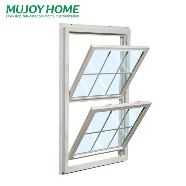 American Black and White Aluminum Double Hung Windows Single Hung Windows