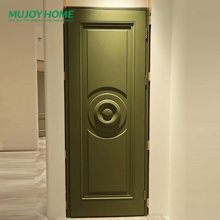 Factory Interior Melamine Laminated Wooden Door Waterproof Door Wooden Doors for House