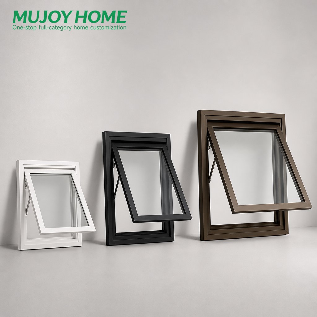 Modern Design Double Glazed Casement Awning Windows Aluminum Alloy Frame Awning Window