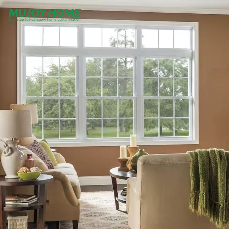 Soundproof Insulated Aluminum Alloy Frame Single Double Hung Window Hanging