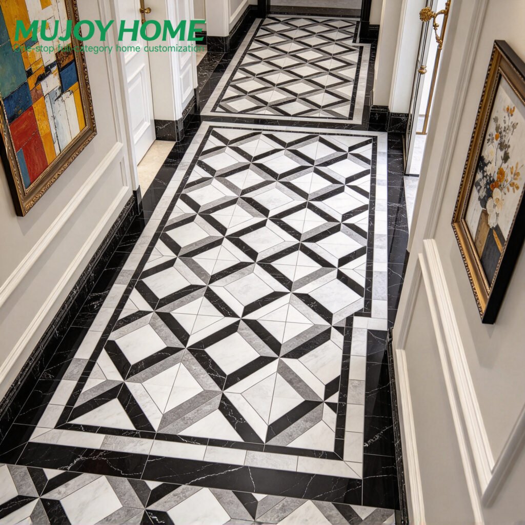 Indoor Formaldehyde Free Anti-Slip Plain Waterproof Fire Resistance Stone Grain  Floor Tiles