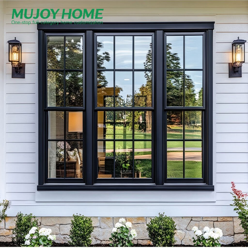 Thermally Broken Single-hung Windows Heat Insulation Double-hung Windows for Houses