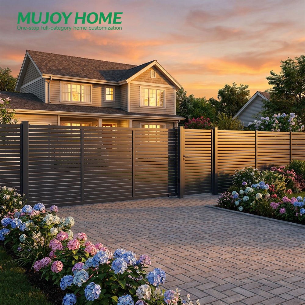 Aluminum Panel Fence for Outdoor Gardens Easily Assembled with Wind Resistance Yards