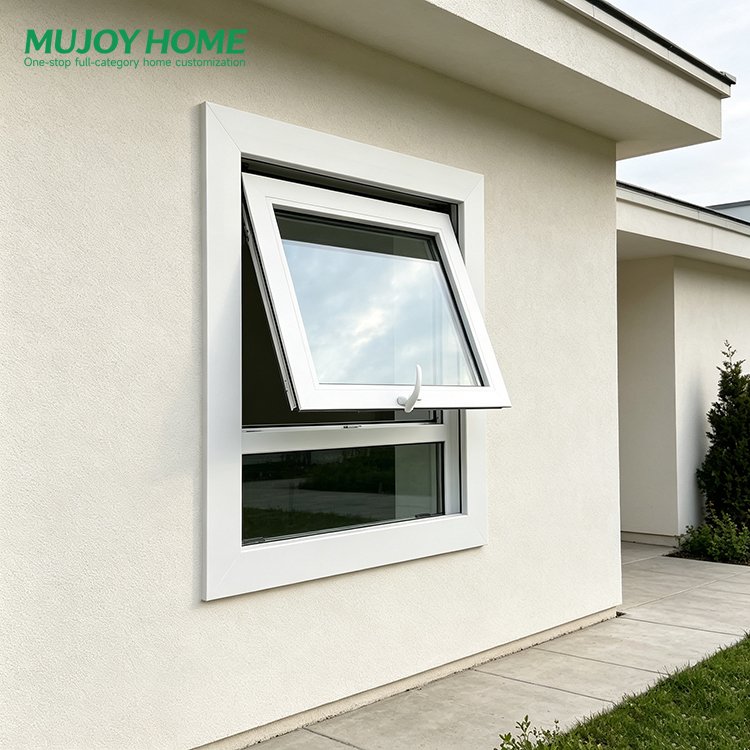 AS2047 Window Windproof Villa Home Apartment Manual Winder Awning Window Double Glazed Windows