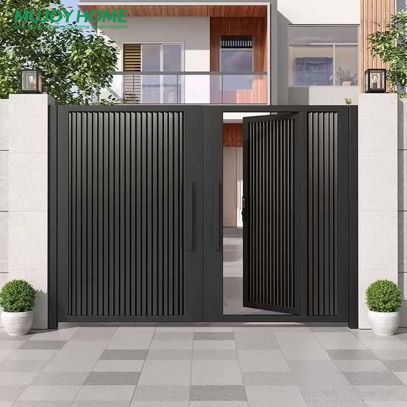 Entry Price Driveway Main Design Boundary Wall Aluminium Fence Doors Gate for Houses