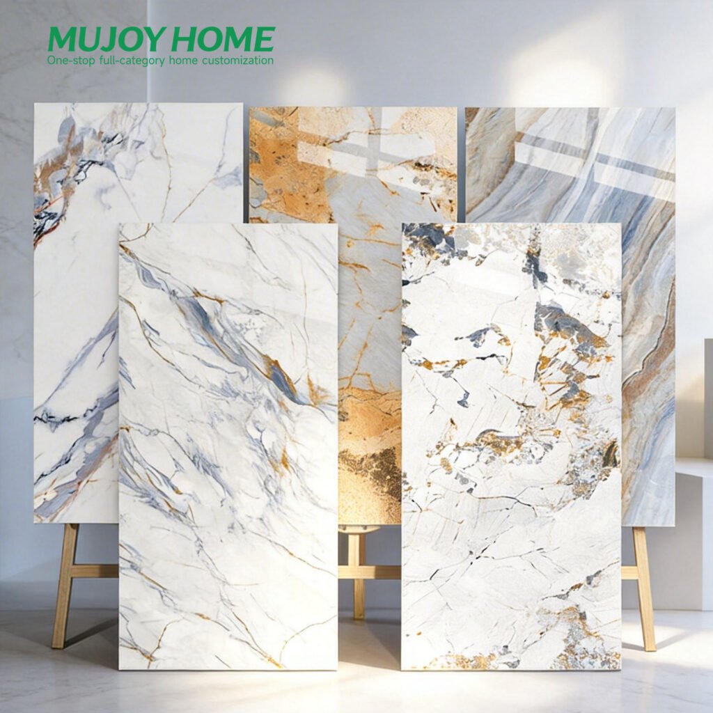 Full Glazed Porcelain Tiles Marble Look Polished Glossy Floor and Wall Tile for Living Room