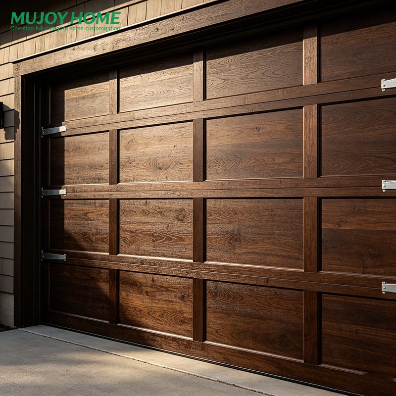 Insulated Customizable Mirror Glass Garage Door for Homes and Villas Automatic Operation