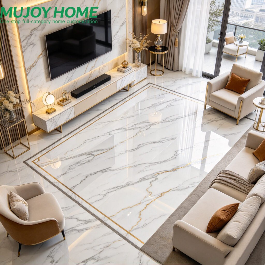 SPC Flooring Waterproof Anti-Slip Plain Hotel Use Indoor Click Rigid Core Vinyl Tile