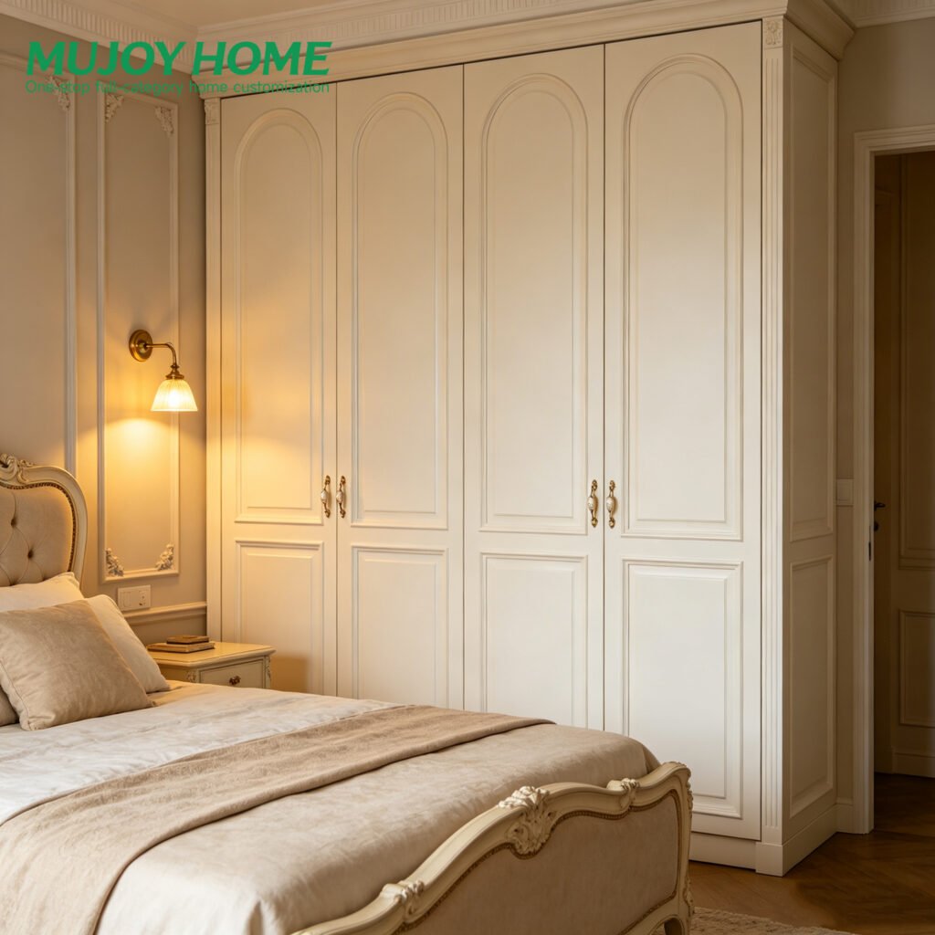 Customizable Hinged Wardrobe with Drawers and Hanging Space for Bedroom Closet Wardrobe