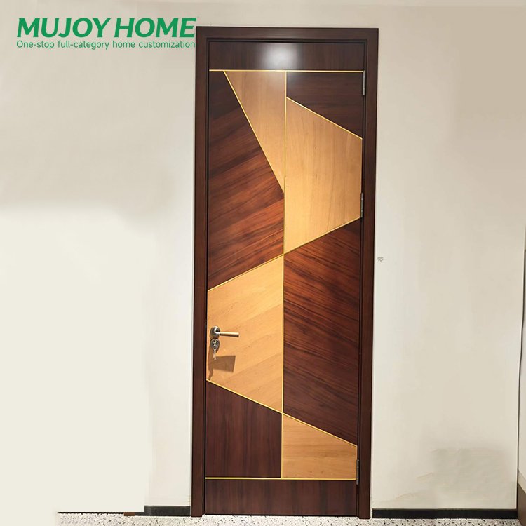 Wood Door White Solid Core Panel Soundproof Living Room Villa Hotel Custom Wholesale