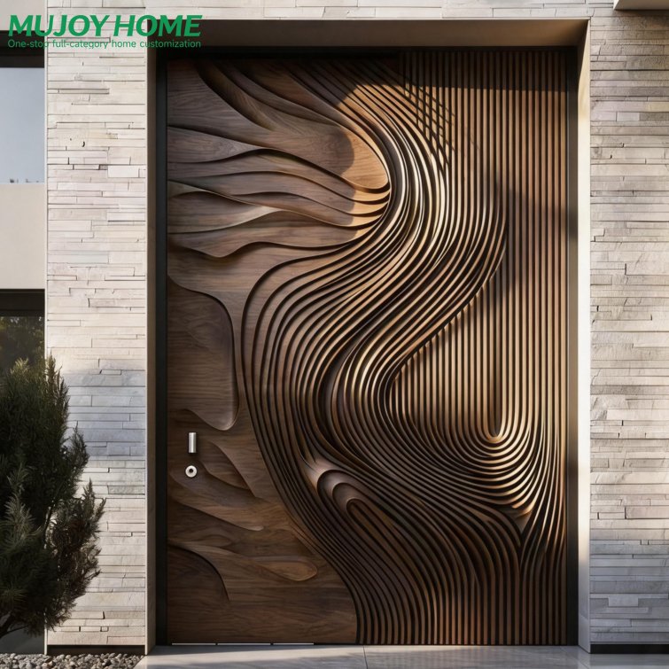 Custom Anti Burglary Aluminum Alloy Front Entry Door Durable Exterior Security Door for Villa