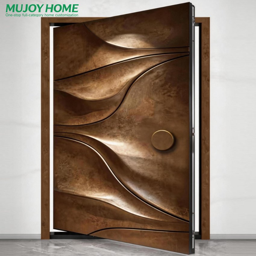 Entry Front Doors Gate Exterior Entrance Modern Pivot Front Door Design Doors for Villa