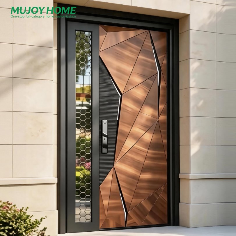 Customized Hot Galvanized Steel Front Entry Door for House Main Entrance for Any Home