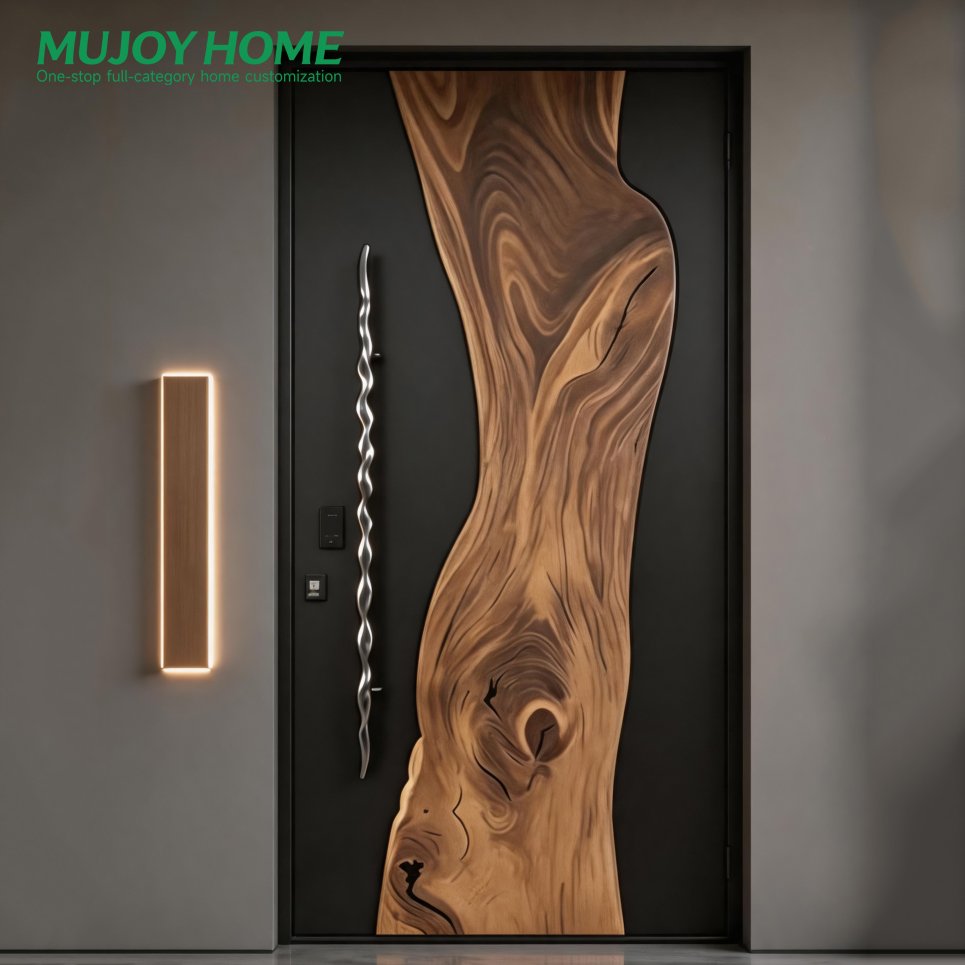Front Entry Doors Villa Exterior Metal Main Entry Doors New Design Aluminum Entry Doors