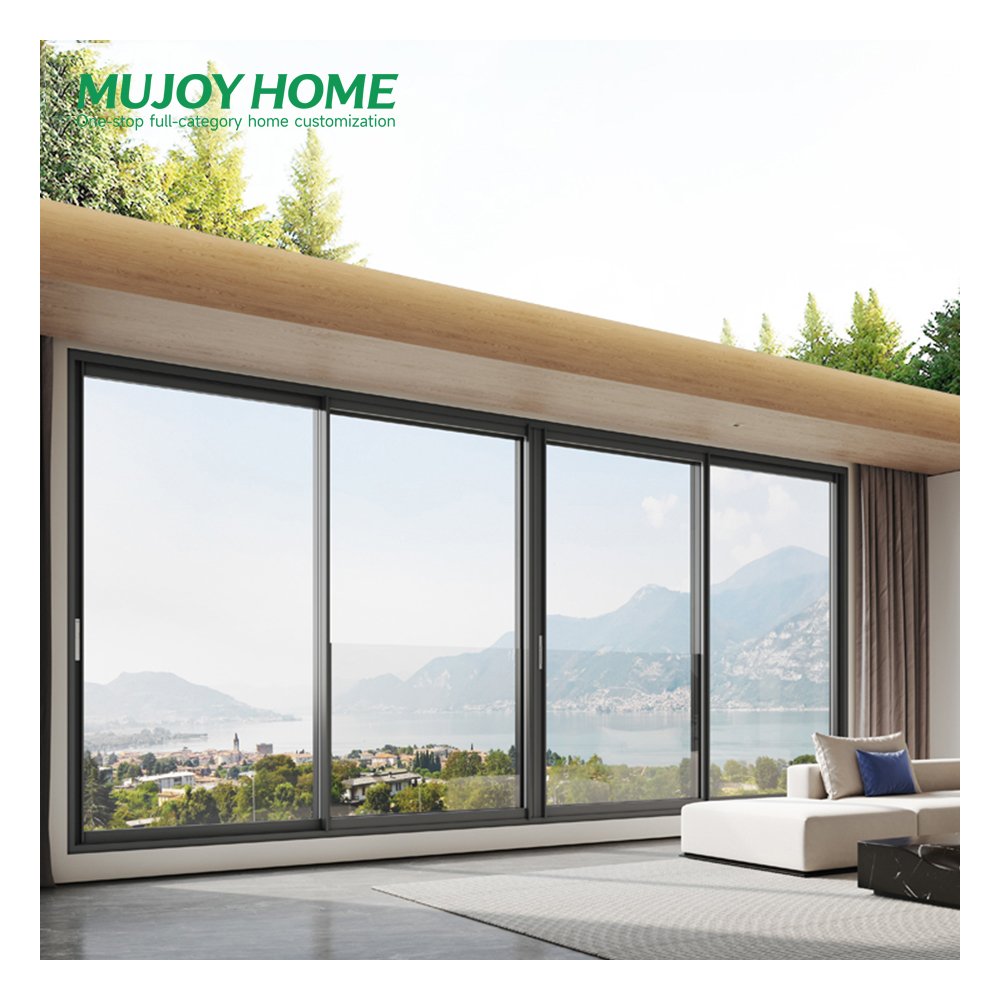 Australian Standards AS2047 Double Glazed Stacker Aluminium Sliding Doors Exterior House Window for Houses Sight 10