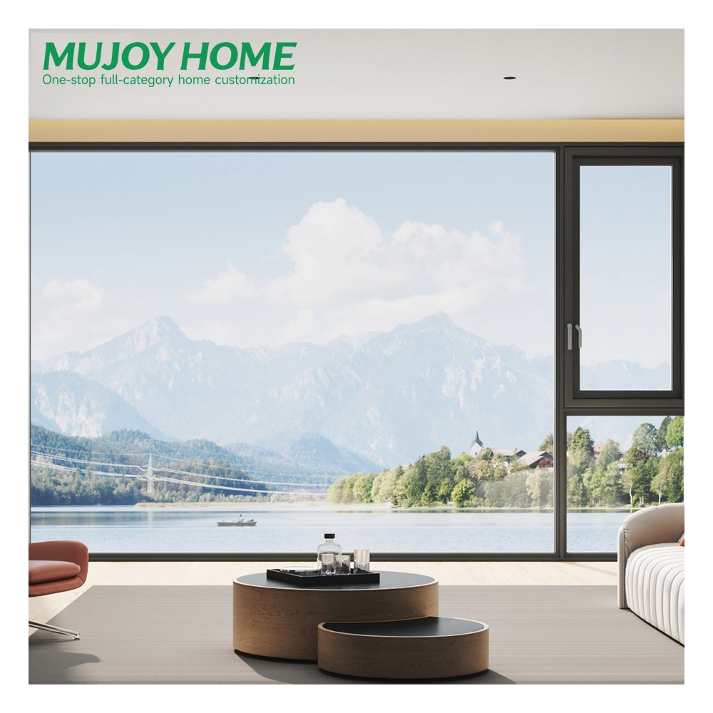 China Factory Casement Windows Kenya Double Glass Heat Insulation Security Aluminum Awning Window for Living Room Mate105