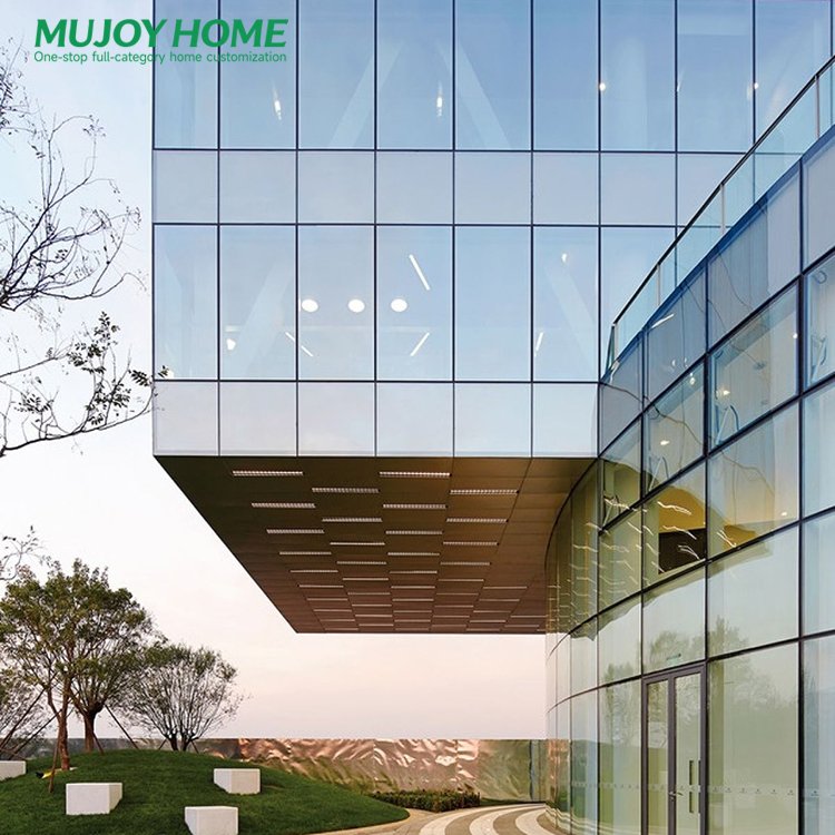 Curtain Wall Aluminium Commercial Glass Curtain with Sound Insulation Noise Reduction