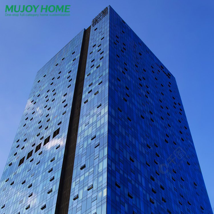 Aluminum Curtain Wall Facades Panel Curtain Wall Building Shopping Mall Villa Glass Exterior