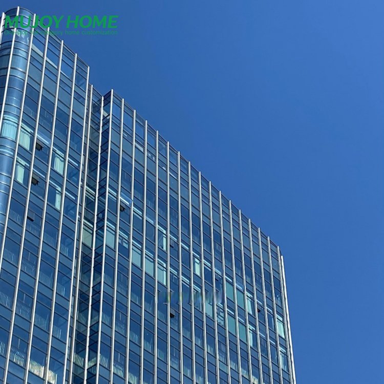 Aluminum Energy Saving Soundproof Reflective Low-e Insulated Glass Curtain Wall