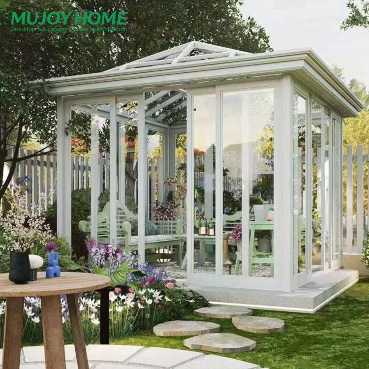 Aluminum Frame Glass Sunroom Heat Insulation Eco-Friendly for Hotel Hall Villa Courtyards