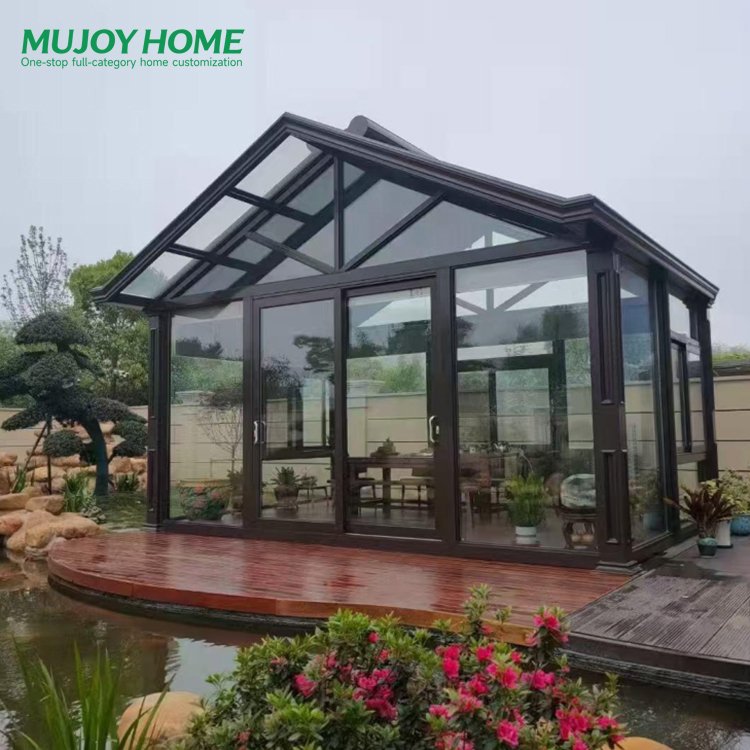 Conservatory Sun Porch Enclosure Patio Glazed Extension Double Glass Aluminum Sunrooms