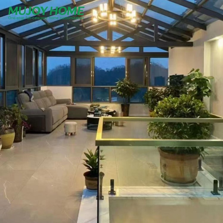 Glass House Sunroom Conservatory Sunroom Insulated Modern Glass Greenhouse Sun Room